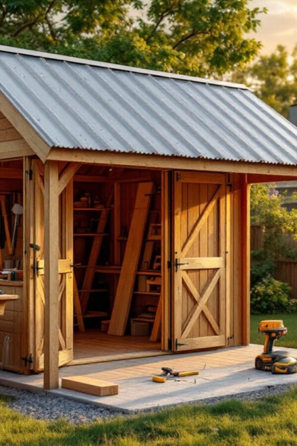 build a lean to roof on a shed
