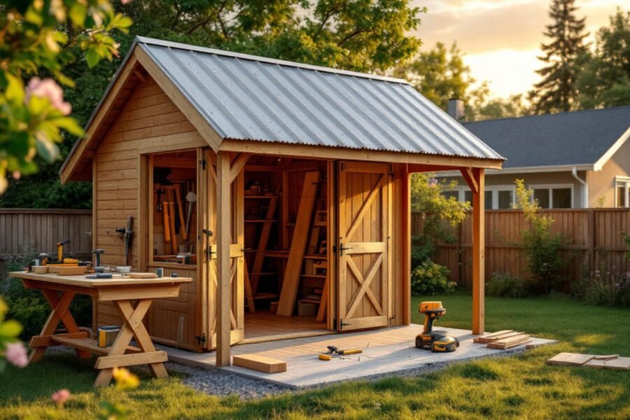 build a lean to roof on a shed