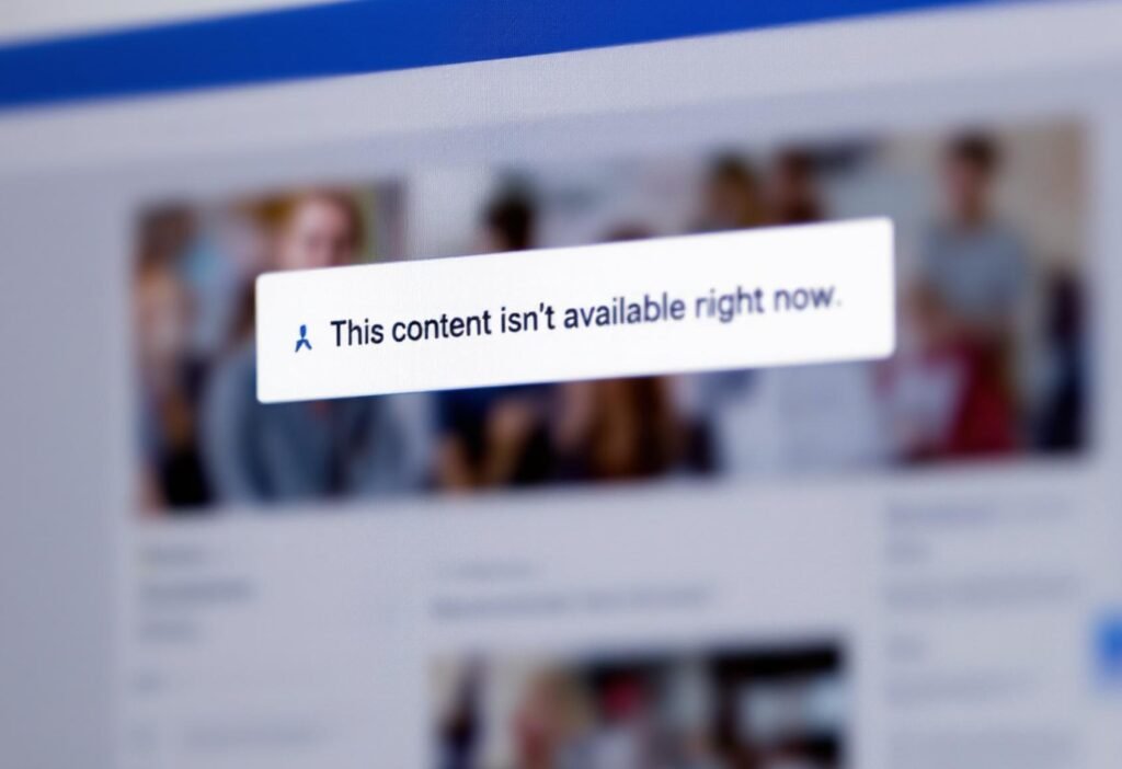 fb error - this content isn't available right now