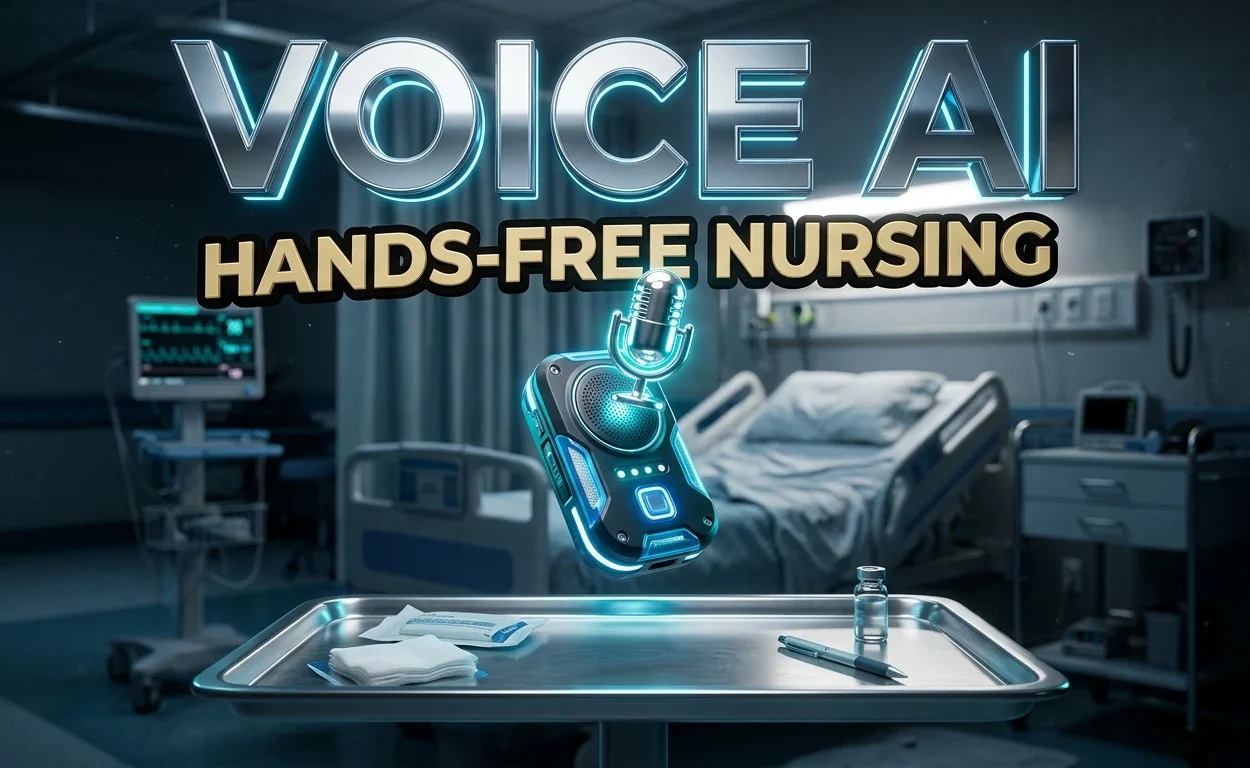 hands-free voice AI nurse wearable badge hospital