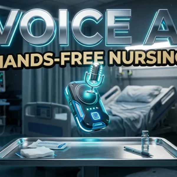 hands-free voice AI nurse wearable badge hospital