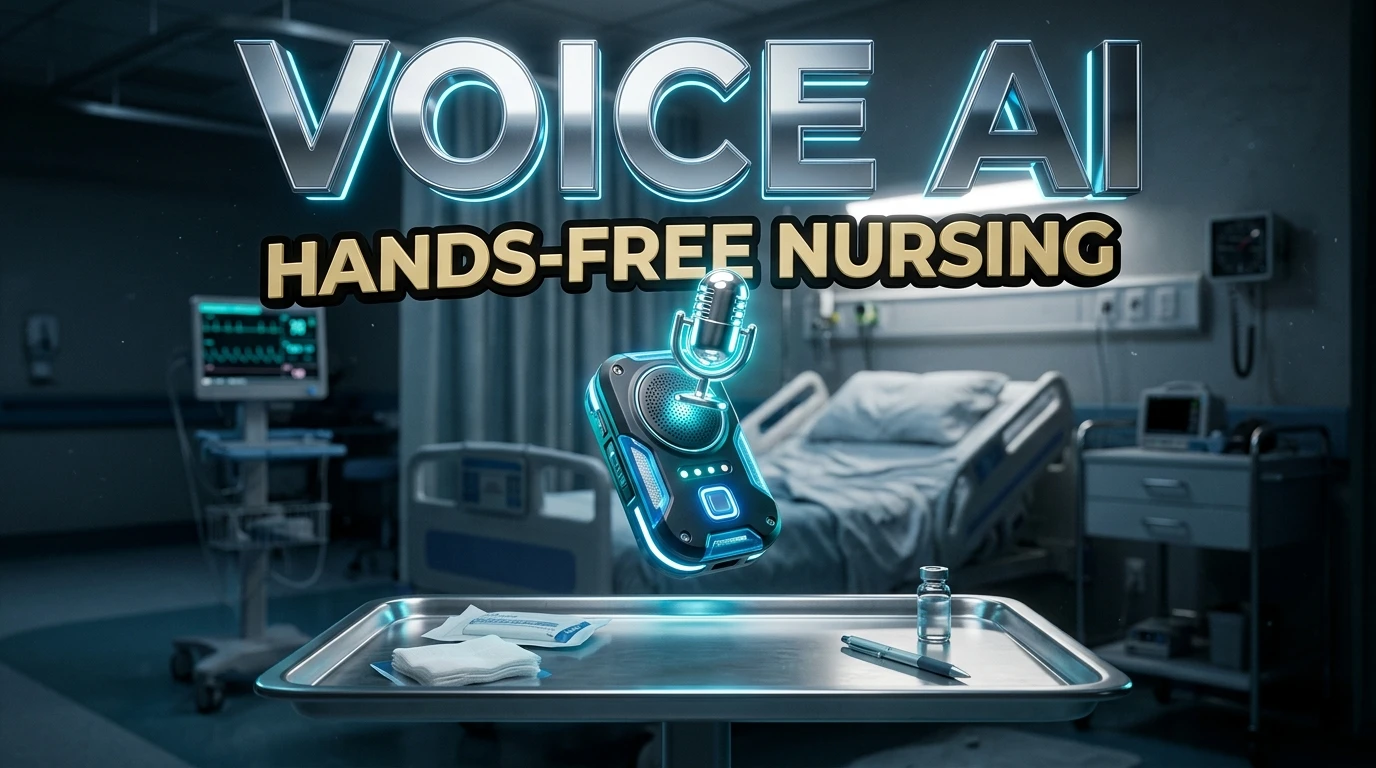 hands-free voice AI nurse wearable badge hospital