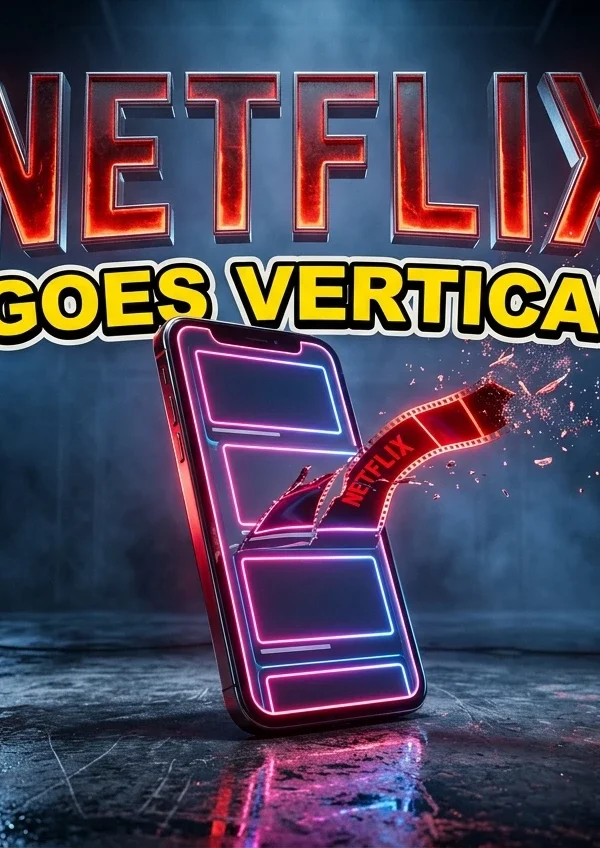 Netflix vertical video feed mobile app redesign
