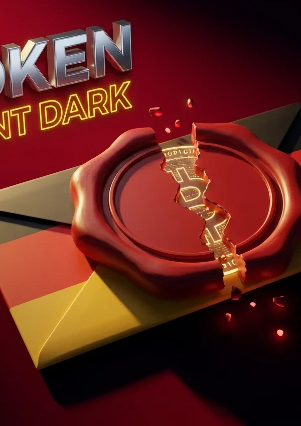 Broken cryptographic wax seal on a German envelope symbolising the DENIC DNSSEC outage.