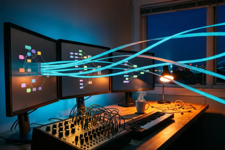 Free open-source Link Audio bundle for Max, Pure Data, TouchDesigner and VCV Rack hosts.