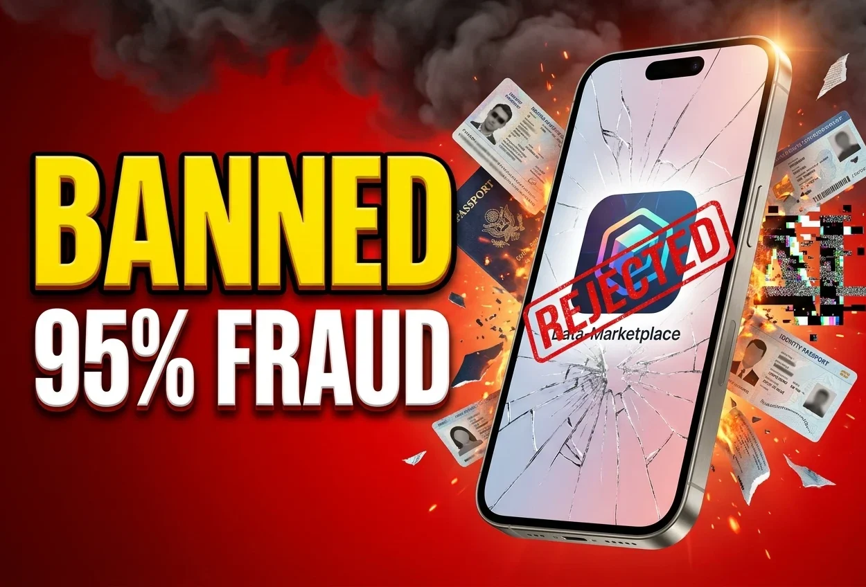 Kled app pulled from Nigeria over 95 percent fraud rate in AI data uploads.