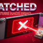 Nintendo Switch 2 console showing blocked YouTube workaround through Super Animal Royale.