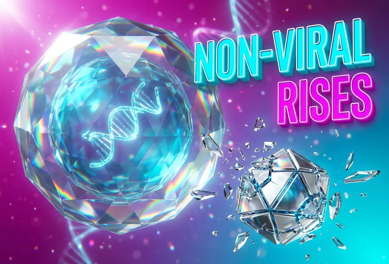 Non-viral lipid nanoparticle gene therapy rises as AAV vector safety crisis grows in 2026.