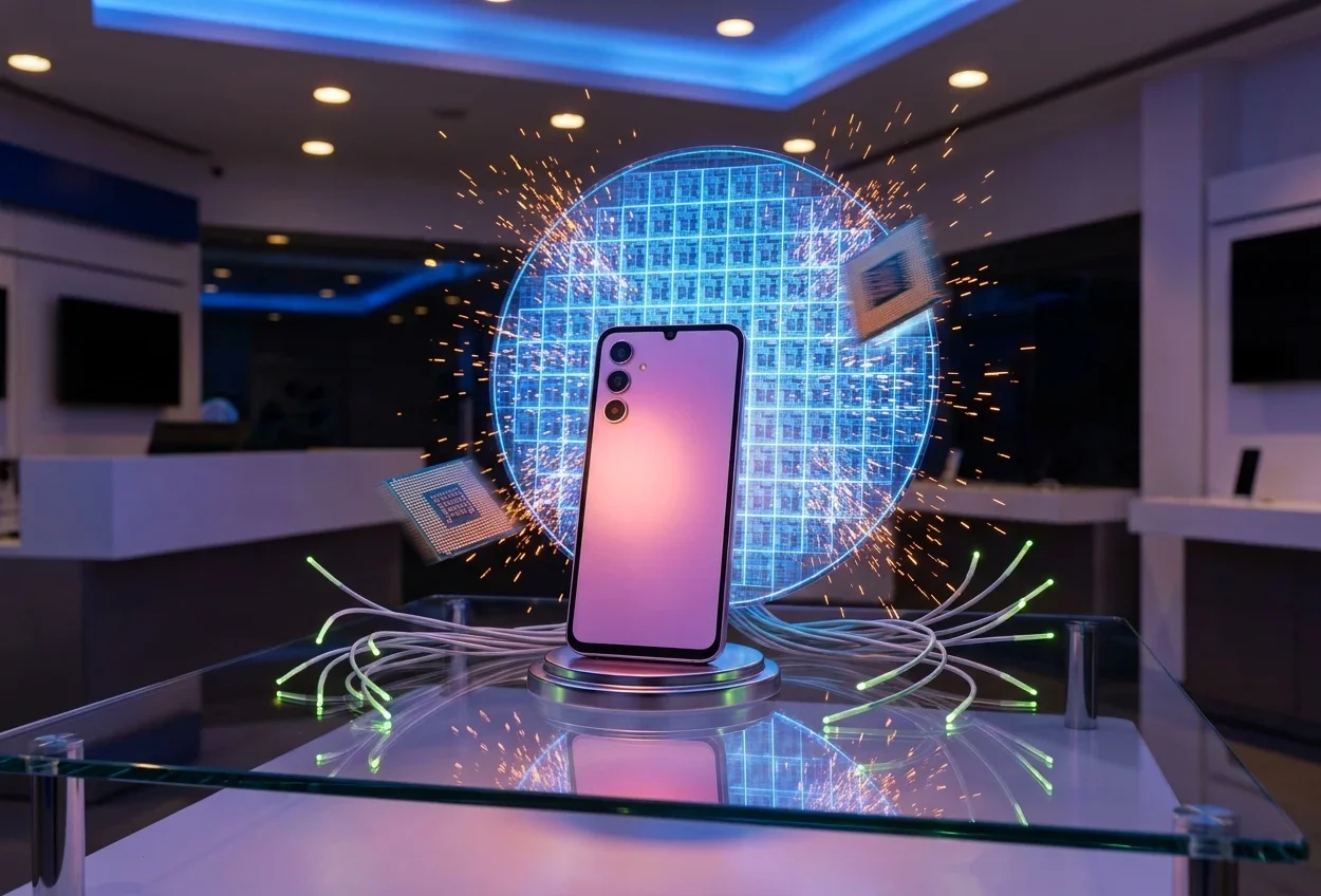 Samsung Galaxy A57 5G launch in India with Exynos 1680 chip and AI features.