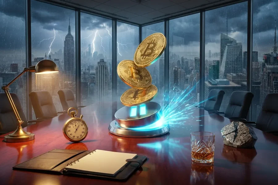 Saylor pause on Strategy Bitcoin accumulation as Treasury yields cross 5 percent.