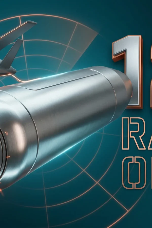 SharpSight surveillance radar dome on unmanned aircraft wing for Raytheon Blue Raven 120 unit export order.