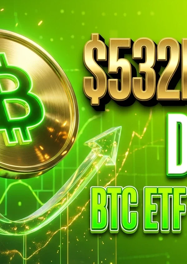 Spot bitcoin ETF inflows surge to 532 million as BlackRock IBIT leads day three.