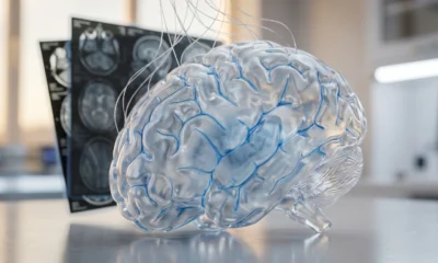 AI brain waste study maps glymphatic flow in mice.