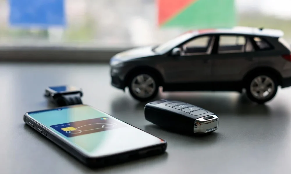 Google Wallet digital car key sharing roles for Android drivers.