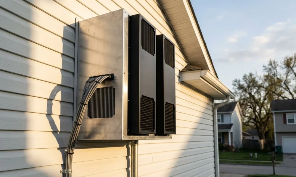 Span XFRA mini AI data center mounted on residential home