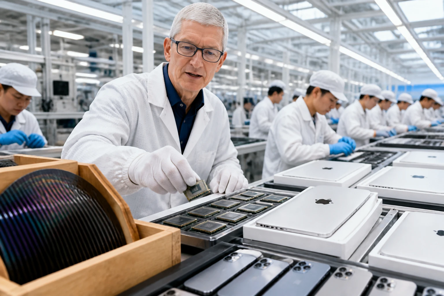 Apple supply constraints Mac iPhone chip shortage Cook earnings