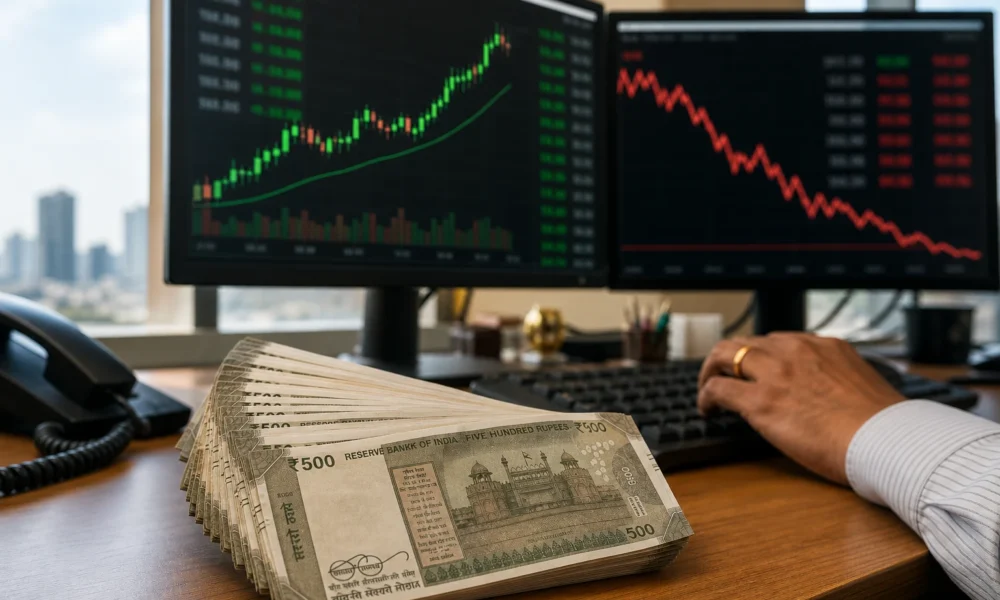 Indian rupee rises to 95.30 against dollar July 2026 trade