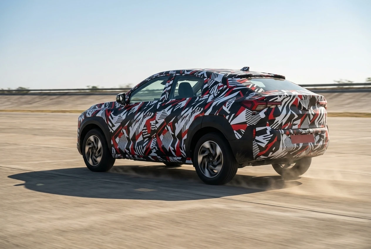 Mahindra BE 09 electric SUV prototype testing before India launch