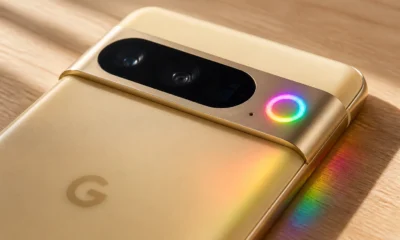 Pixel 11 Pro gold camera bar Pixel Glow RGB LED teaser