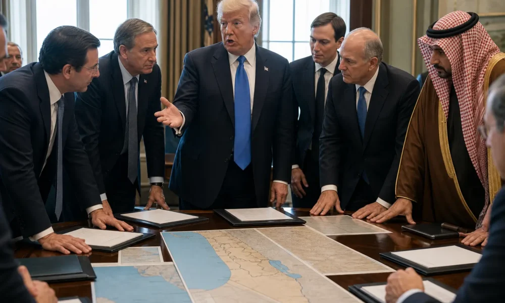 Trump Board of Peace Hamas disarmament Gaza deal announcement
