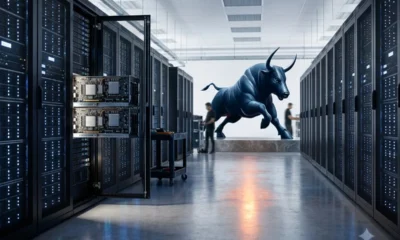 AI server racks data center stock market rally CPI inflation