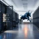 AI server racks data center stock market rally CPI inflation