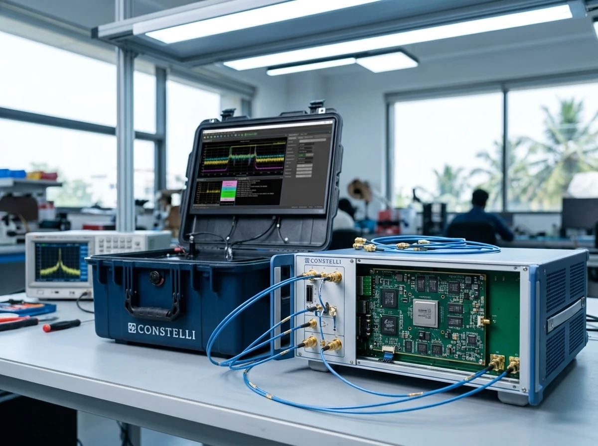 Constelli Hyderabad radar EW signal processing lab systems