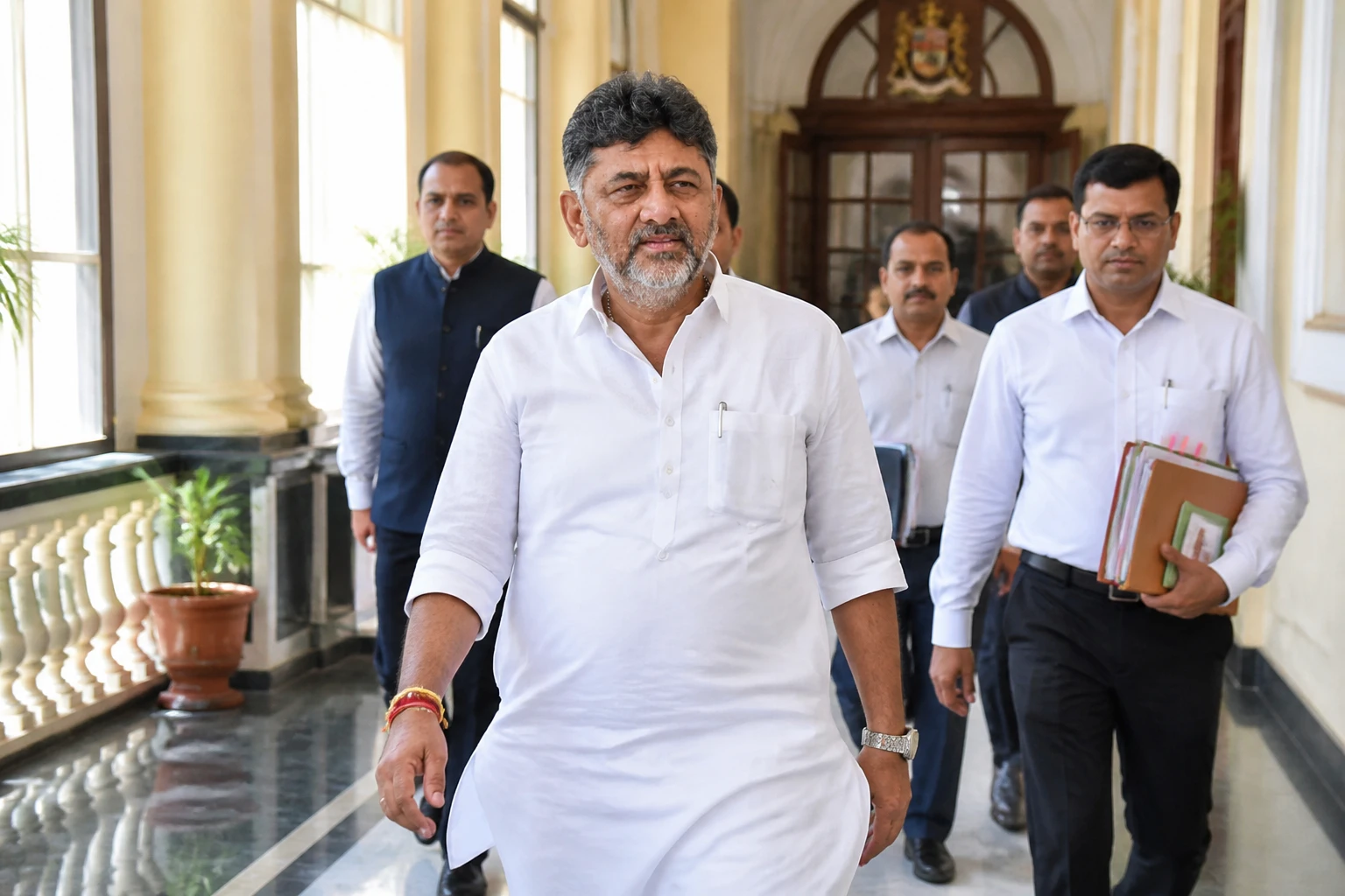 DK Shivakumar Karnataka cabinet portfolio allocation monsoon session
