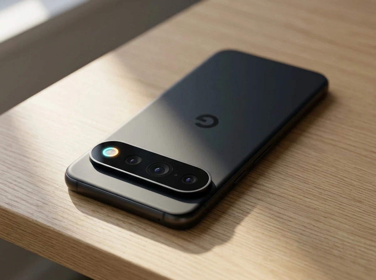 Google Pixel 11 Pro HiLight LED camera bar face down