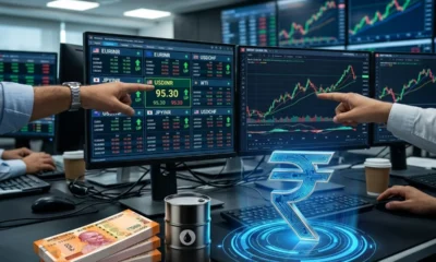 Indian rupee dollar rate flat close oil prices RBI intervention