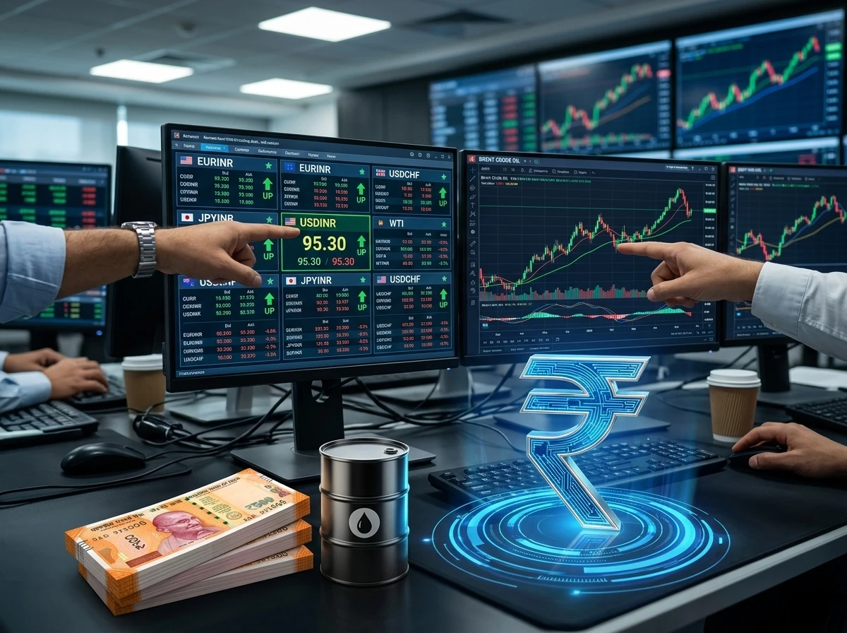 Indian rupee dollar rate flat close oil prices RBI intervention