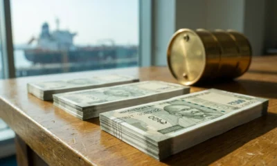 Indian rupee dollar rate RBI intervention oil prices August 2026