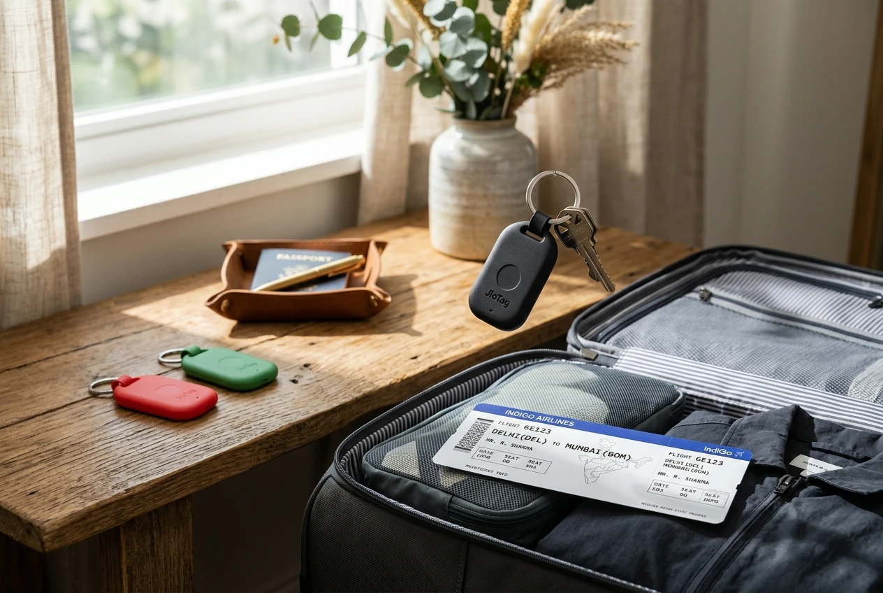 JioTag 2 dual tracker black red green colors India launch