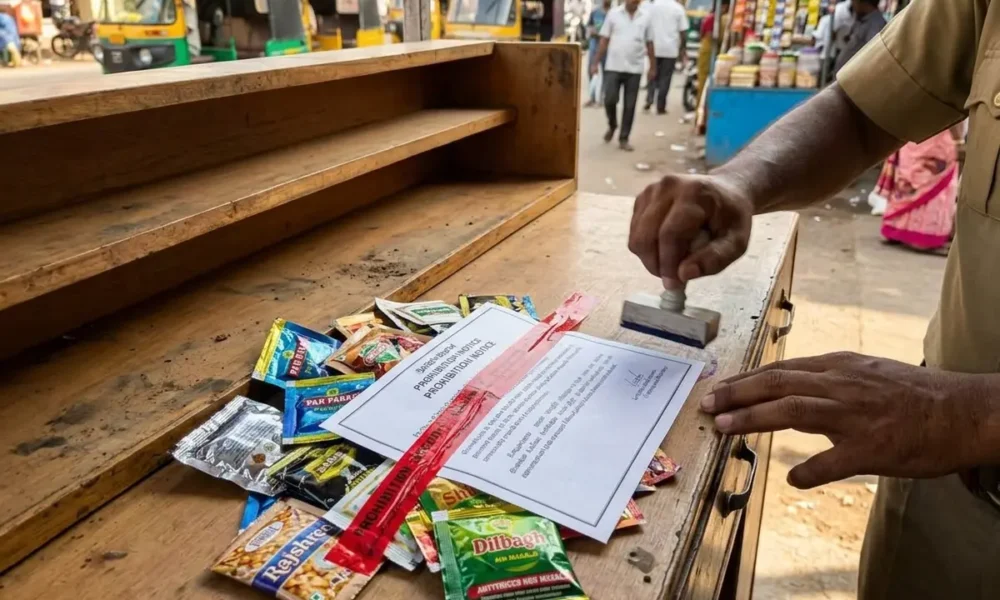 Karnataka gutkha pan masala tobacco nicotine ban notification 2026