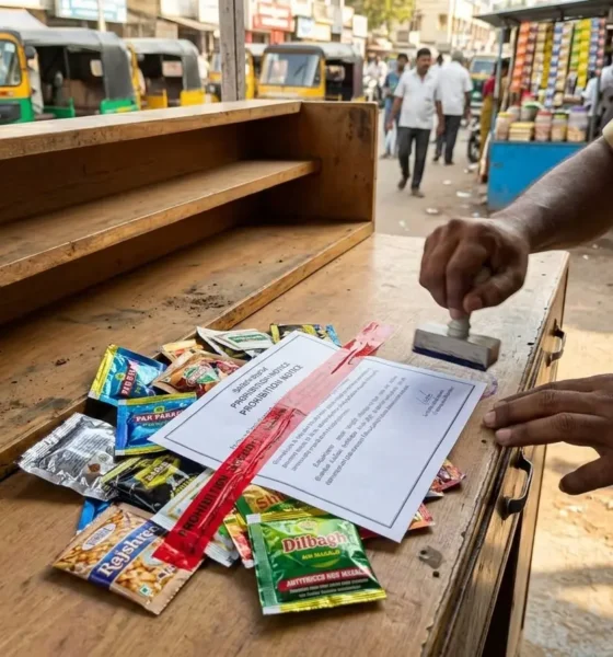 Karnataka gutkha pan masala tobacco nicotine ban notification 2026