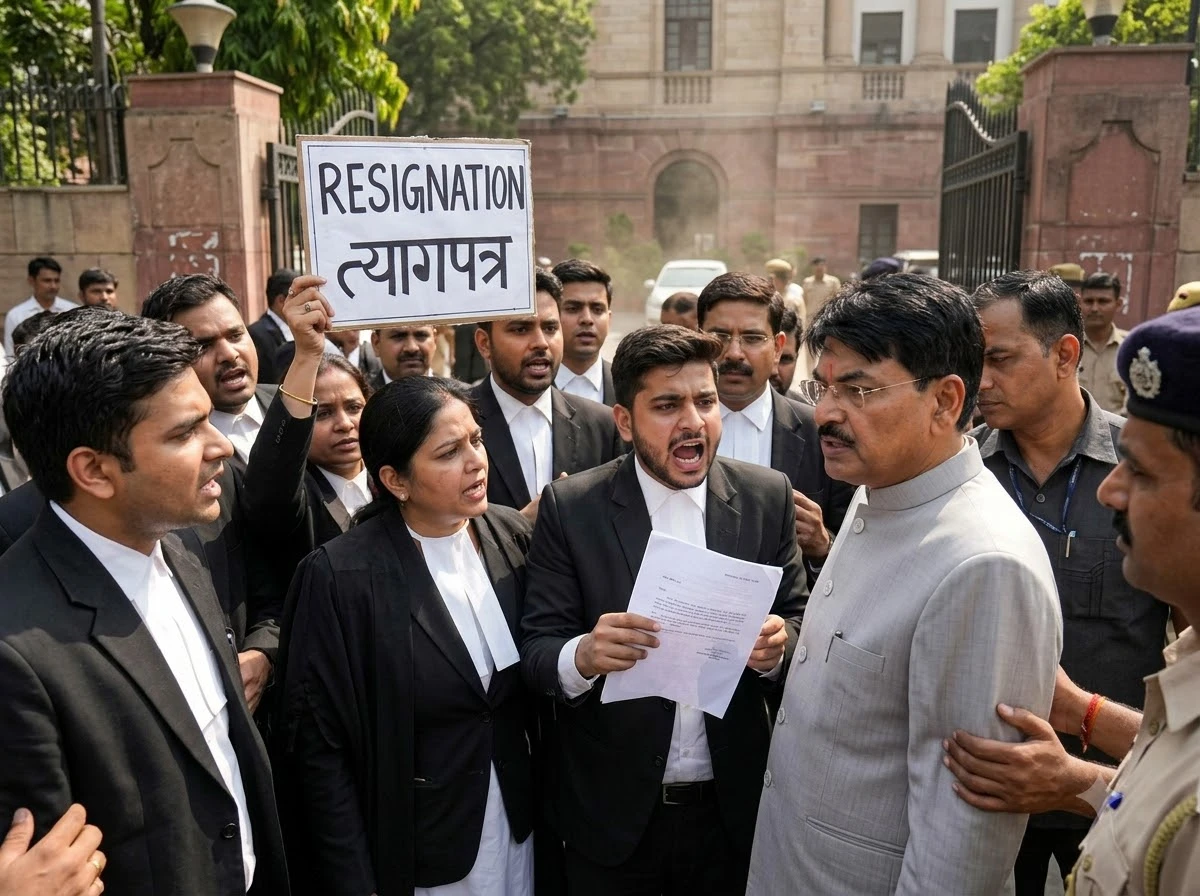 Manan Mishra BCI chairman resignation protest NALSAR students