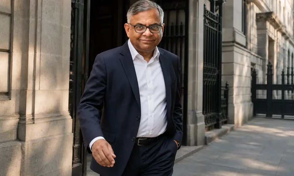 N Chandrasekaran Tata Sons chairman exit announcement 2027