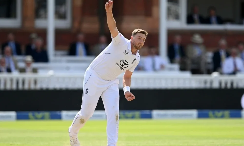 Ollie Robinson bowling four wickets Pakistan Lord's Test