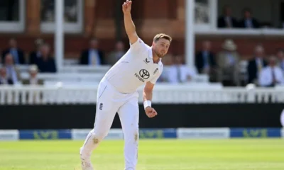 Ollie Robinson bowling four wickets Pakistan Lord's Test