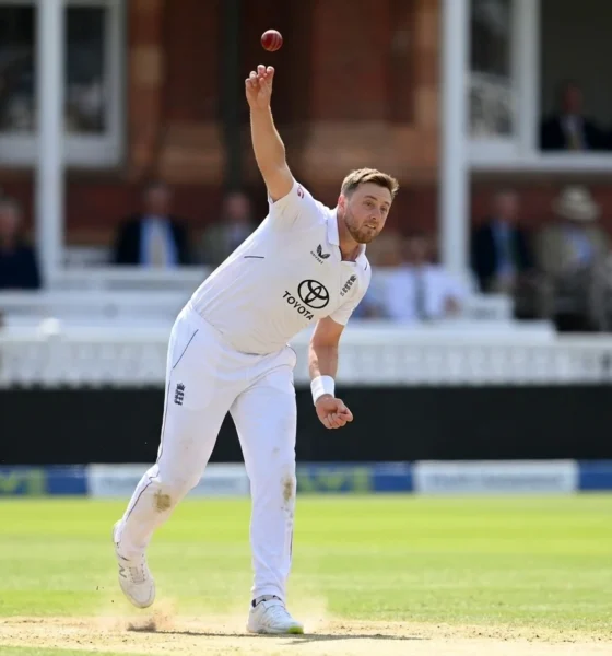 Ollie Robinson bowling four wickets Pakistan Lord's Test