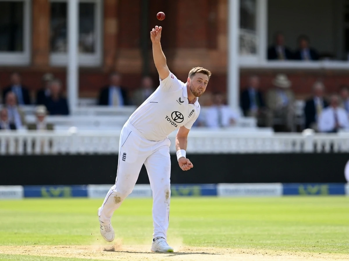 Ollie Robinson bowling four wickets Pakistan Lord's Test