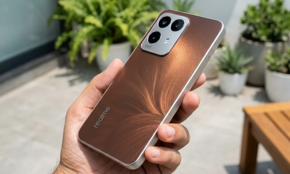Realme 16x 5G Glory White blooming design 7000mAh battery India launch