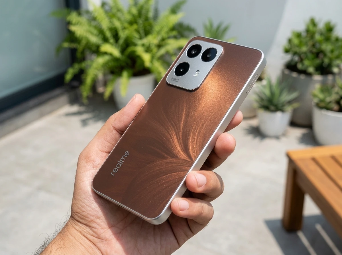 Realme 16x 5G Glory White blooming design 7000mAh battery India launch