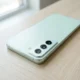 Samsung Galaxy S26 FE pale green camera island teaser