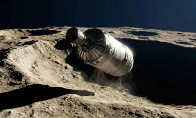 SpaceX Falcon 9 upper stage Moon impact Einstein Crater August