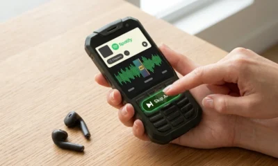 Spotify Skip Ahead button podcast ads Premium test