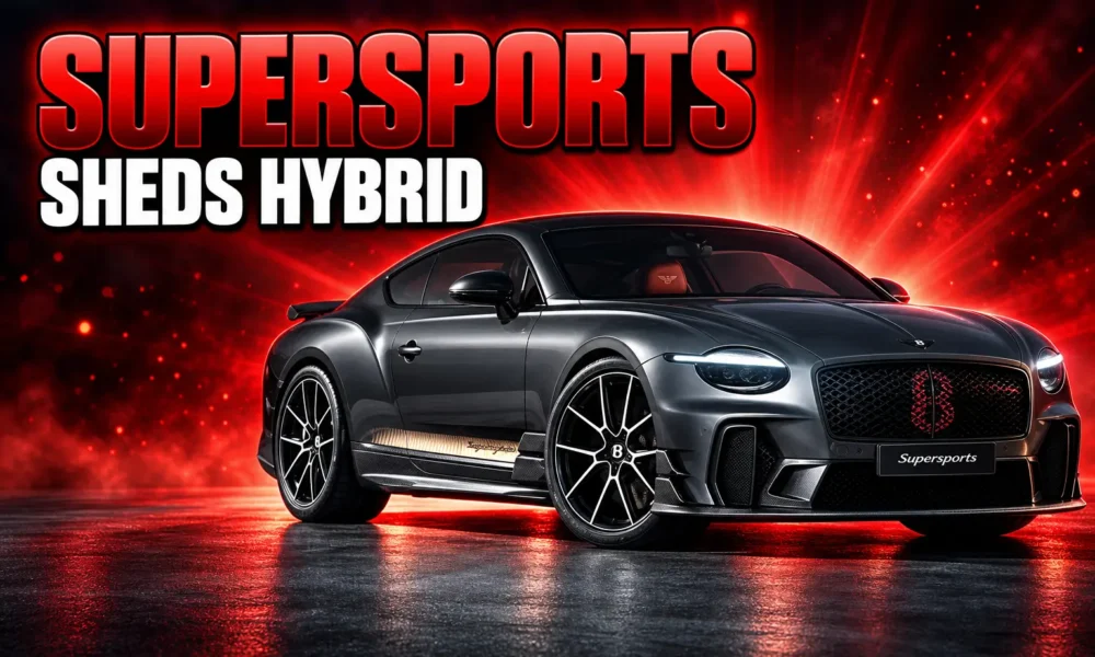 Bentley Supersports sheds hybrid still two tons