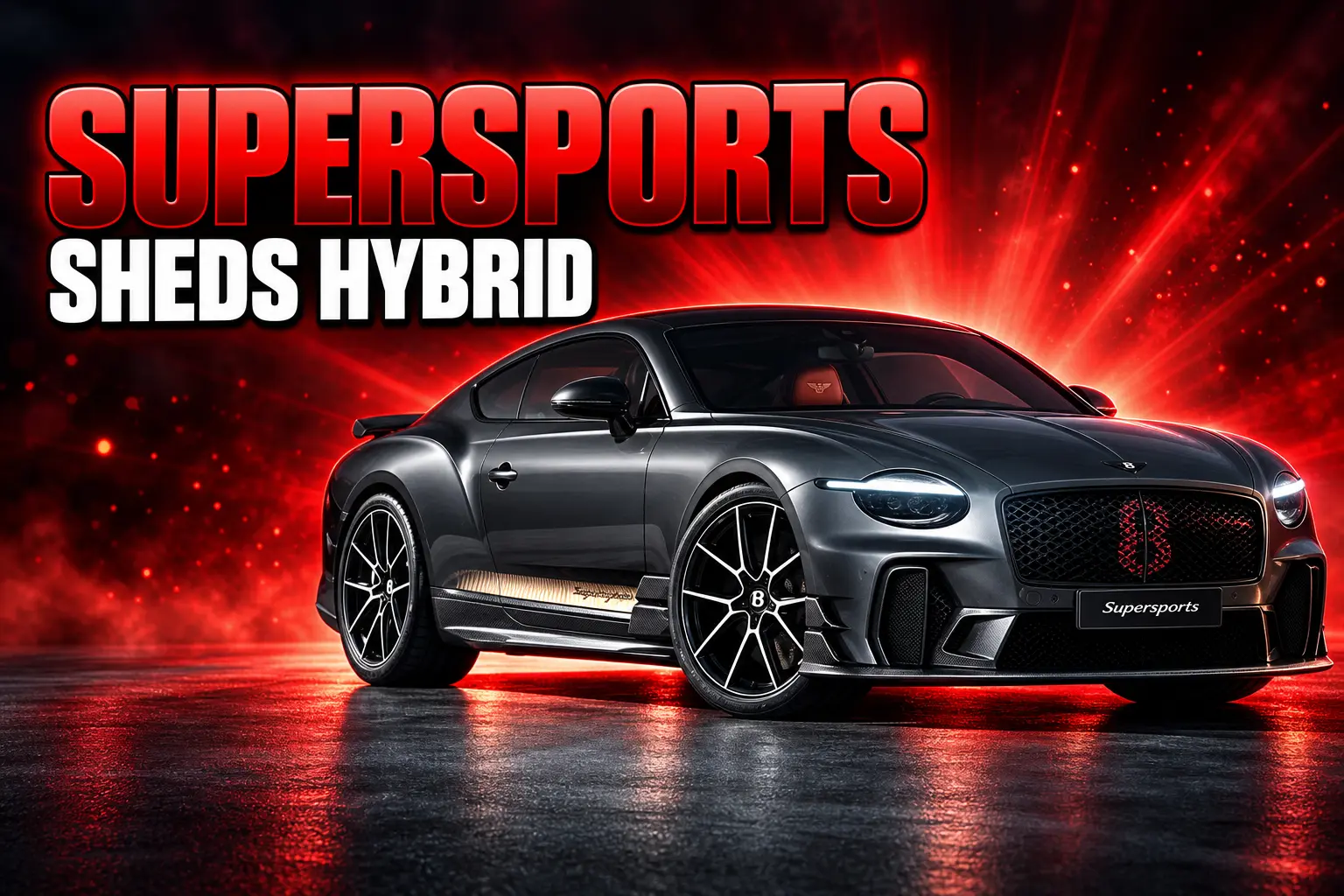 Bentley Supersports sheds hybrid still two tons