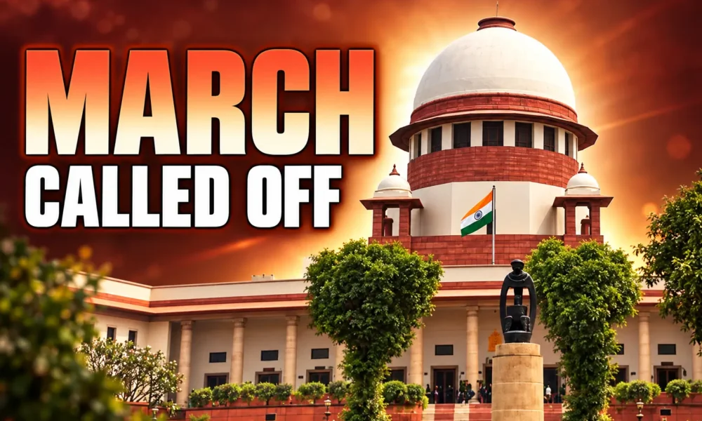 CJP calls off Delhi march after FIRs quashed