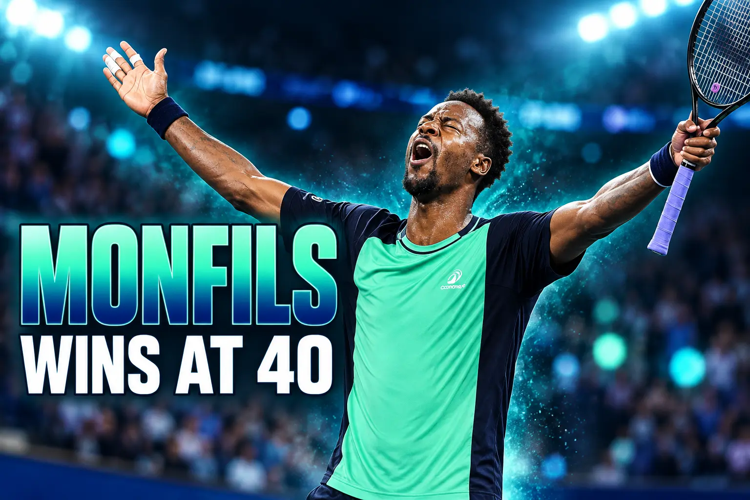 Gael Monfils wins US Open match at 40